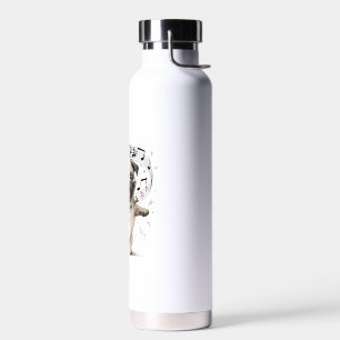 Let the Music Soothe Your Soul Dancing Pug for Water Bottle