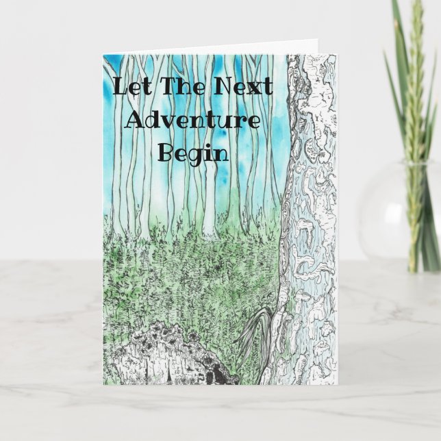 Let The Next Adventure Begin Quality Artwork Card (Front)