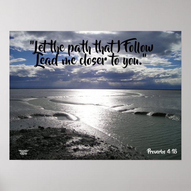 Let the Path that I follow Matte Footprints poster (Front)