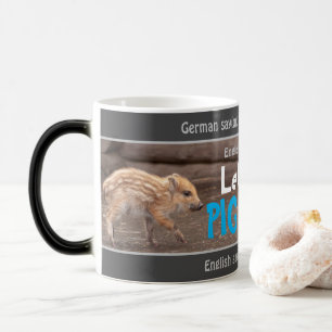Let the pig out - silly translated German saying! Color Morph Mug