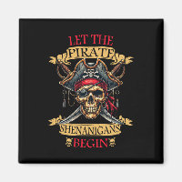 Let The Pirate Shenanigans Begin Halloween Skull N
