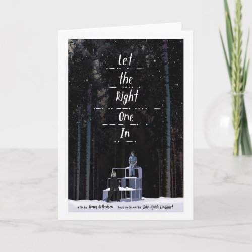 Let the Right One In alternative movie poster Card