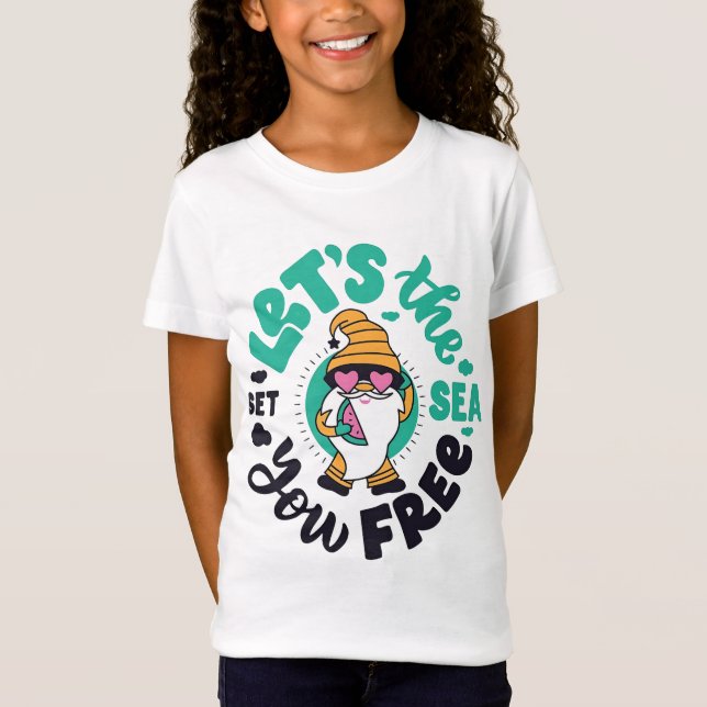 Let the Sea Set You Free Gnome Tee (Front)