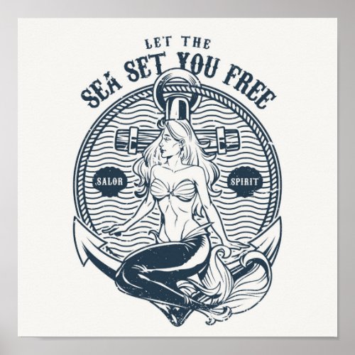 Let the Sea Set You Free Poster