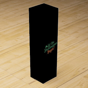 Let The Shenanigans Begin Funny Irish St Patricks  Wine Box