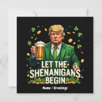 Let The Shenanigans Begin Funny Trump St. Patricks
