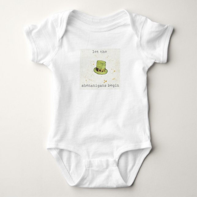 Let The Shenanigans Begin | Lucky Cuties II Baby Bodysuit (Front)