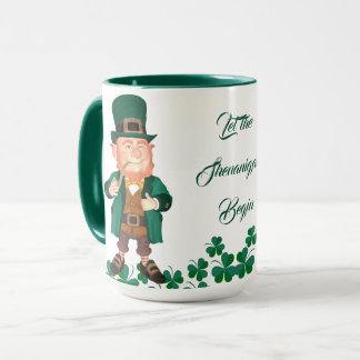 Let The Shenanigans Begin Lucky Leprechauns Clover Mug