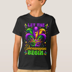 Let The Shenanigans Begin Mardi Gras 3  T-Shirt