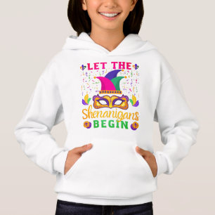 Let The Shenanigans Begin Mardi Gras Festival Hoodie
