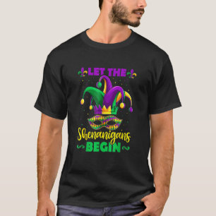 Let The Shenanigans Begin Mardi Gras Kids Men T-Shirt