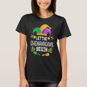 Let The Shenanigans Begin Mardi Gras Shirts, Kids  T-Shirt