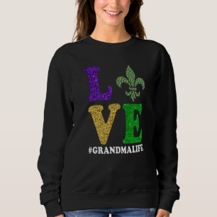 Let The Shenanigans begin Mardi Gras y'all grandma Sweatshirt