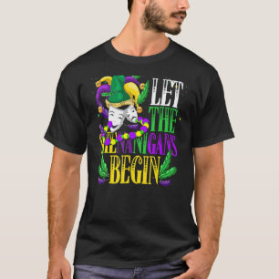 Let The Shenanigans Begin Masquerade Mardi Gras T-Shirt