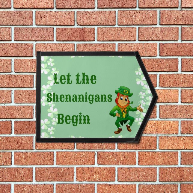 Let The Shenanigans Begin Saint Patricks Day Funny Pennant (Insitu 1)