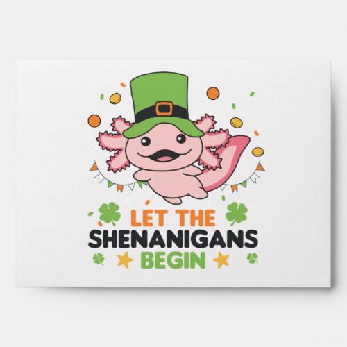 Let The Shenanigans Begin St Patricks Day Envelo Envelope