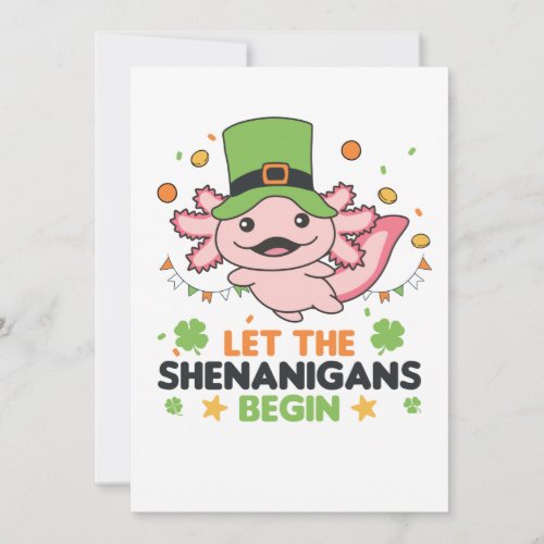 Let The Shenanigans Begin St Patricks Day Invita Invitation