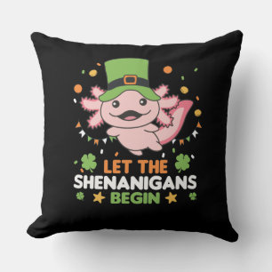 Let The Shenanigans Begin St. Patrick's Day Throw Pillow