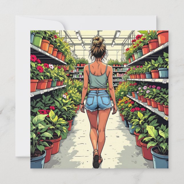 Let the Shopping Begin | Plant Lovers Card (Front)
