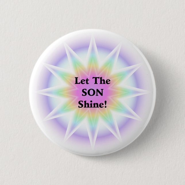 Let The Son Shine Button (Front)