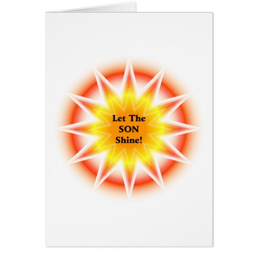 Let The Son Shine Cards (Front)