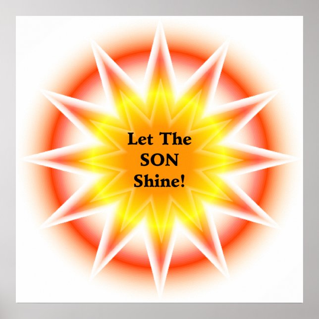 Let The SON shine Poster (Front)