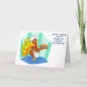 Let The Stuffing Begin! Letterpress Thank You Card