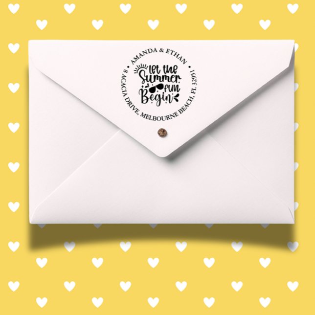 Let the summer fun begin self-inking stamp (Capture the spirit of summer with self-inking stamp)