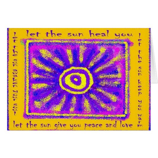 Let the Sun Heal You Cards (Front Horizontal)
