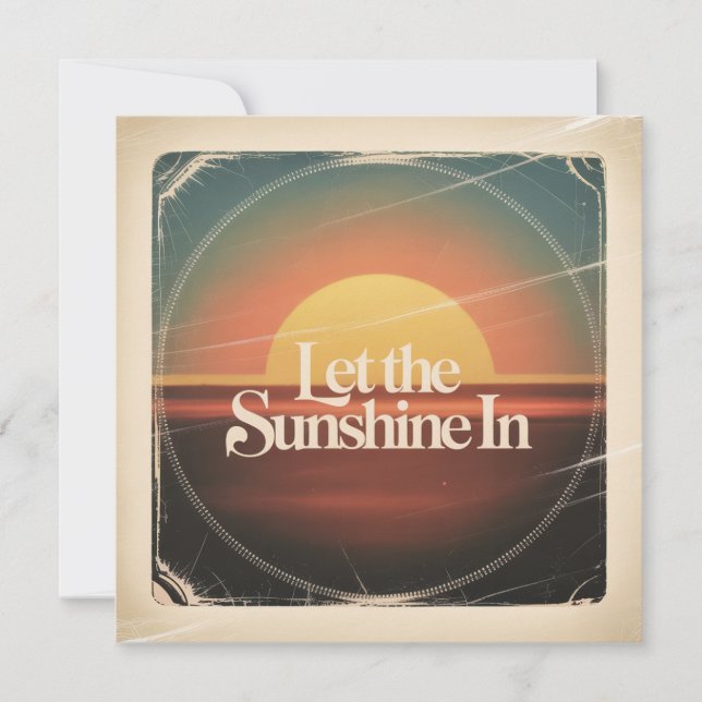 Let The Sunshine In Holiday Card (Front)
