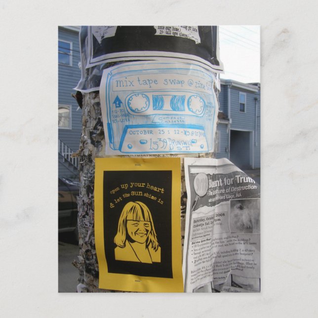 Let the sunshine in postcard (Front)