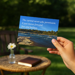 Let the Water Remind You, Poetic Scene James River Postcard