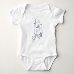 Let the Wild Rumpus Start - Blue Baby Bodysuit