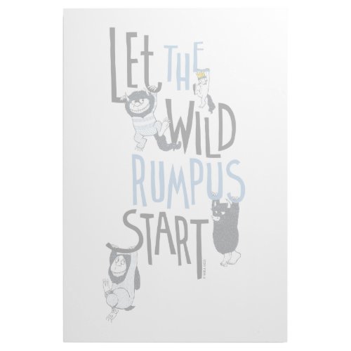 Let the Wild Rumpus Start _ Blue Gallery Wrap