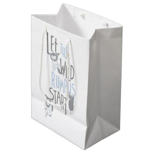 Let the Wild Rumpus Start _ Blue Medium Gift Bag