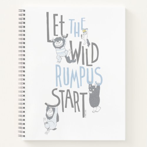 Let the Wild Rumpus Start _ Blue Notebook
