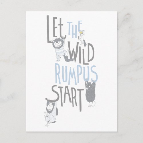 Let the Wild Rumpus Start _ Blue Postcard