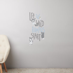 Let the Wild Rumpus Start - Blue Wall Decal