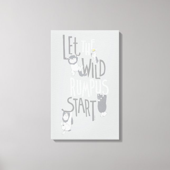 Let the Wild Rumpus Start Canvas Print (Front)