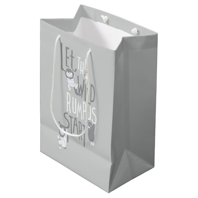 Let the Wild Rumpus Start Medium Gift Bag (Front Angled)