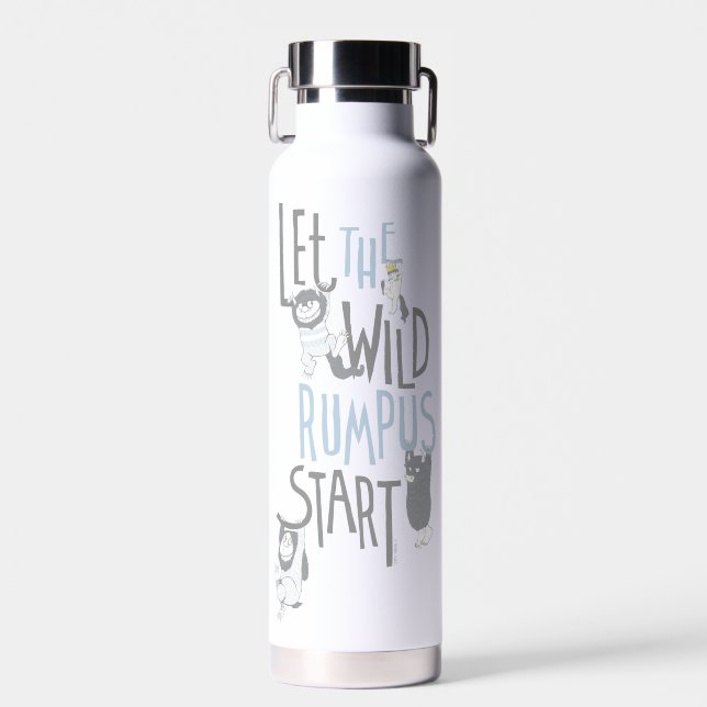 Let the Wild Rumpus Start Water Bottle (Front)
