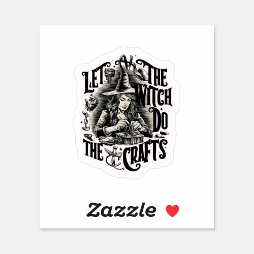 let the witch do the crafts stickers 1 