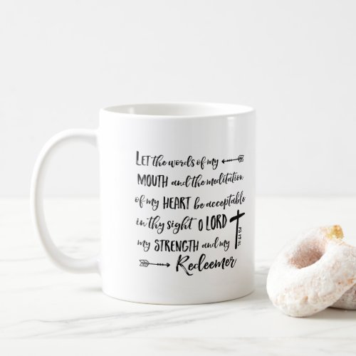 Let the Words of my Mouth Ps 1914 Coffee Mug