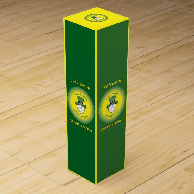 Let the world become green wine box (Front)