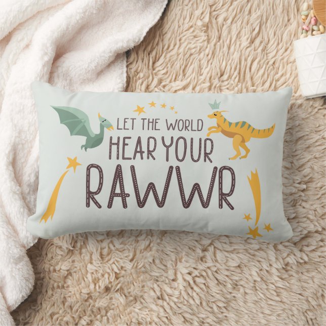 Let the World Hear Your Roar Lumbar Pillow (Blanket)