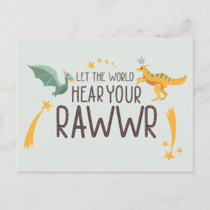 Let the World Hear Your Roar Postcard