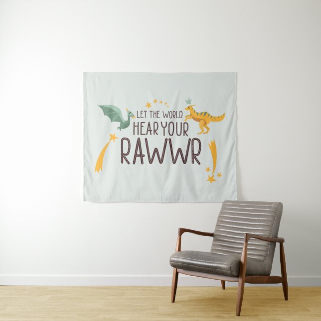 Let the World Hear Your Roar Tapestry (In Situ (Horizontal))