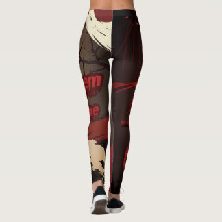 ⛈️🥷Let Them Come, Fearless Warrior Spirit🥷⛈️ Leggings