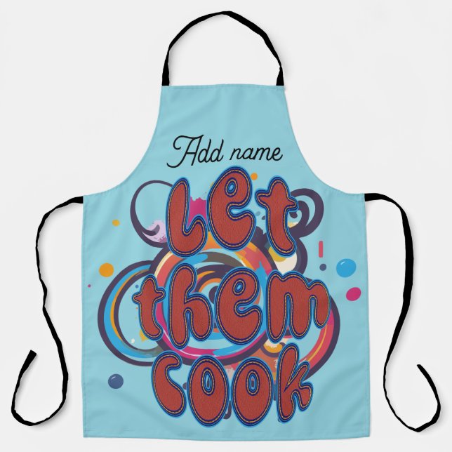 Let Them Cook Personalized Kitchen Apron (Front)