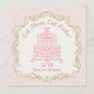 Let Them Eat Cake Birthday Party Invitation